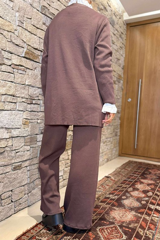 Mayfair Luxury Knit Co Ord Set Chocolate